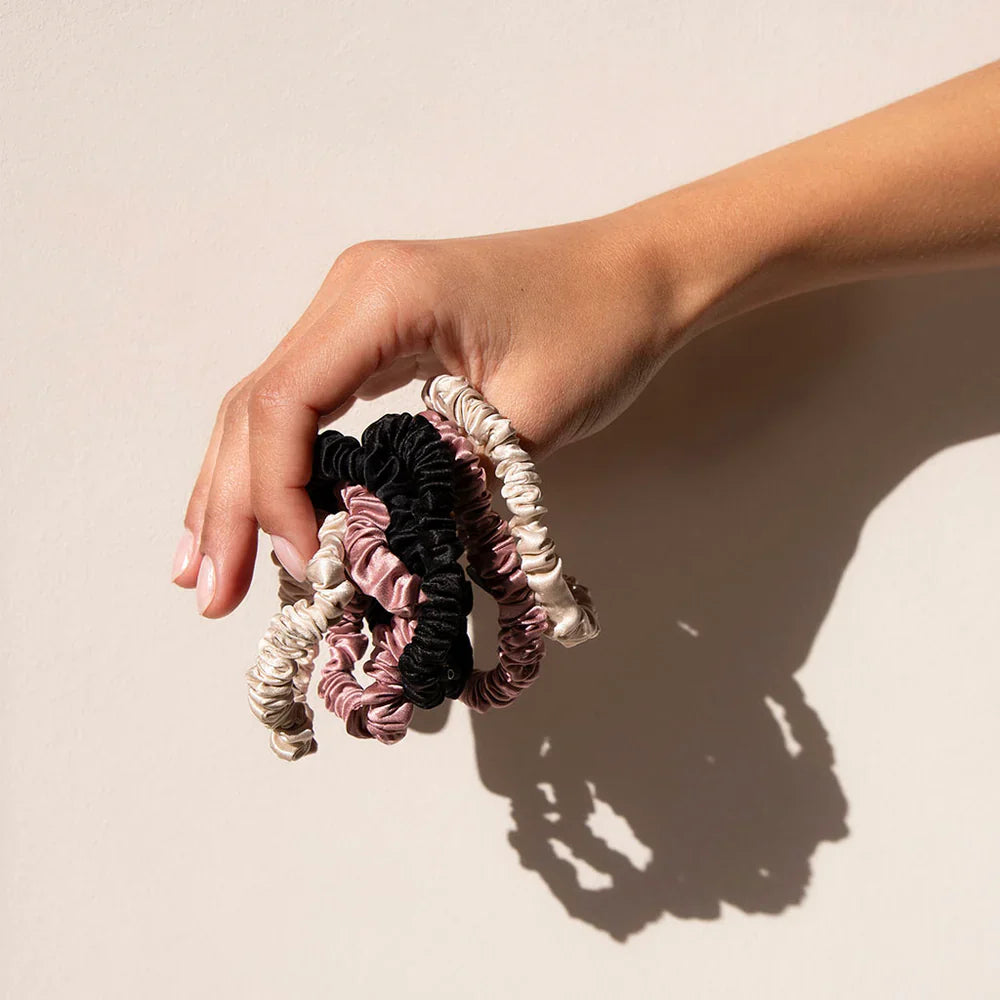Pure Mulberry Silk Hair Scrunchie Handmade Hairbands